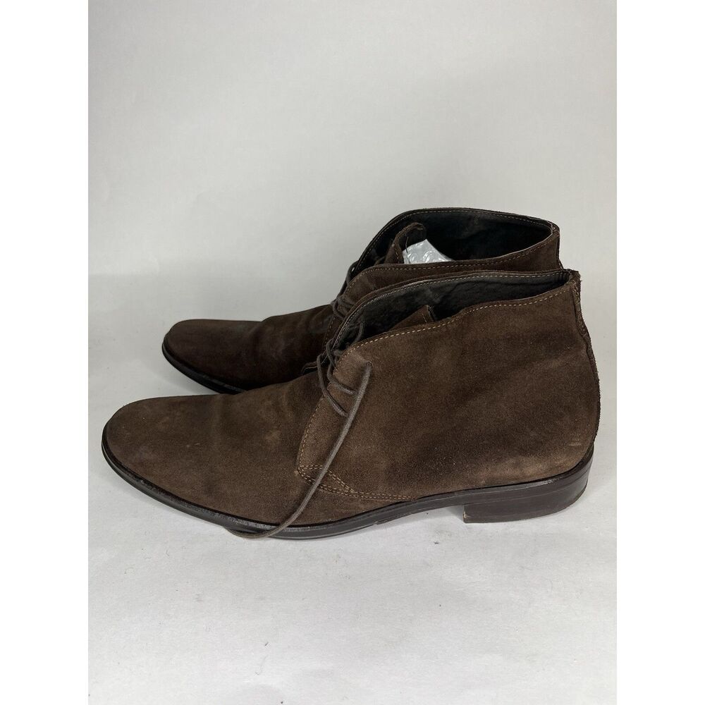 Tomax Brown Suede Leather Lace Up Ankle Chukka Boots Men Sz 10M US/43-44EU